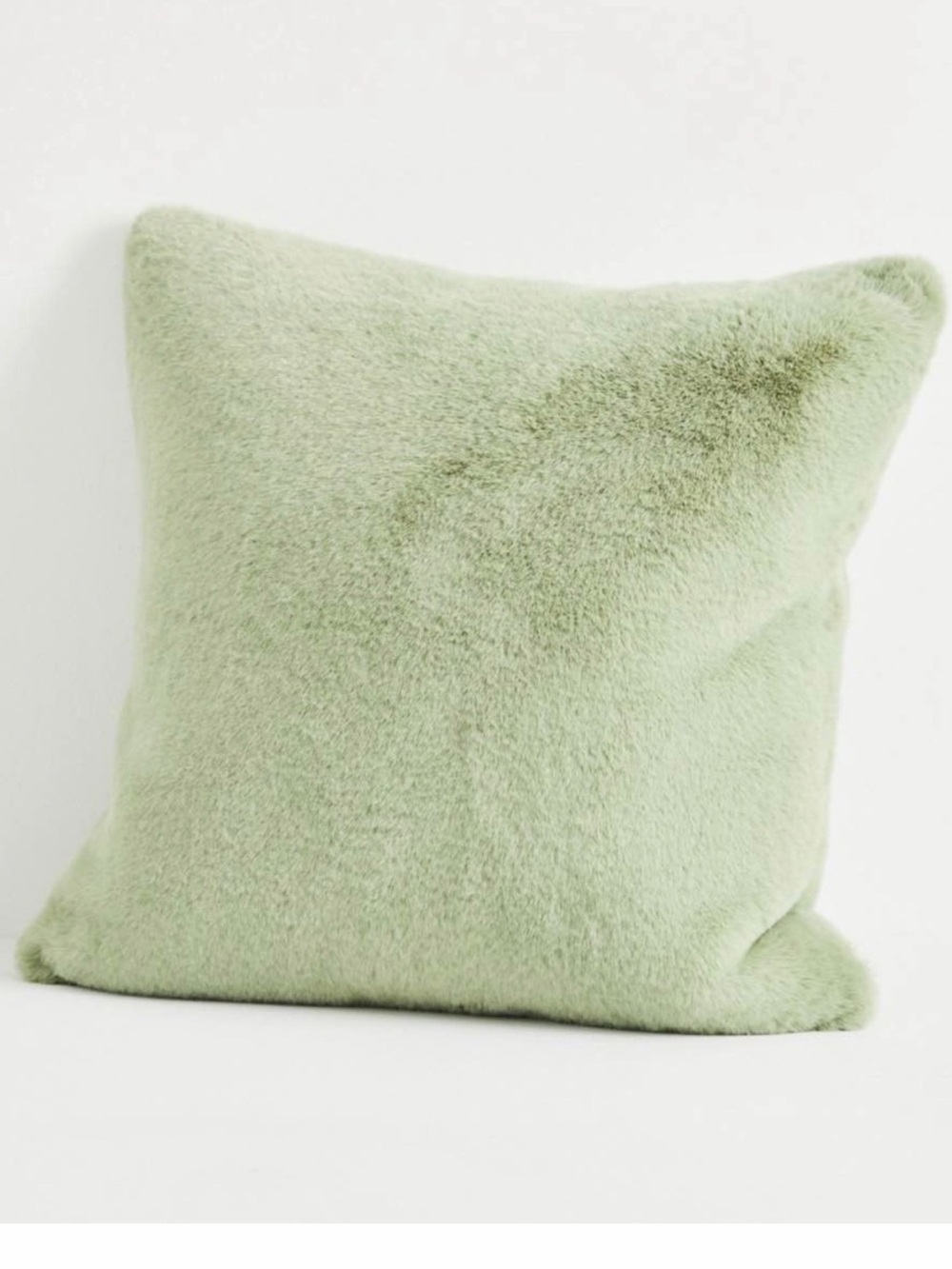 Sophie Faux Fur Throw Pillow - Sage Green ANTHROPOLOGIE BNWT